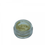 crumble concentrate with apple fritter taste close-up on a white background